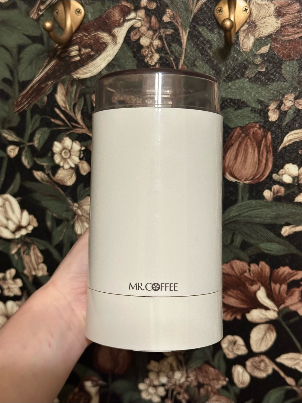 Mr. Coffee White Electric Coffee Bean Or Spices Grinder Model IDS-50 Used Good
